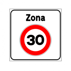 Cartello zona a velocità limitata